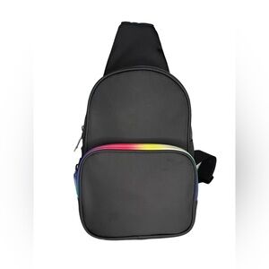 Rainbow Pride Black Crossbody Bag